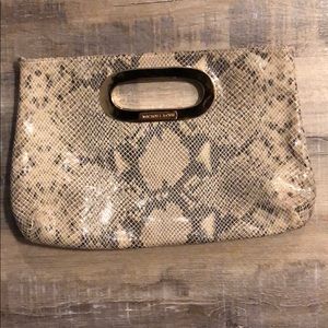 Michael Kors Snakeskin Clutch